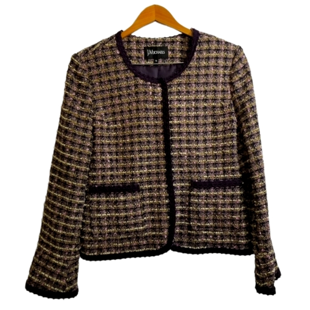 J.Michaels Women's Acrylic Button Up Jacket - In A Size 16